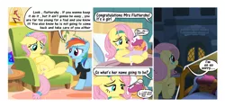 Size: 6000x2867 | Tagged: safe, artist:matty4z, derpibooru import, fluttershy, rainbow dash, scootaloo, pony, baby, baby pony, comic, feels, fluttermom, foal, foundling, newborn, offspring, origins, orphanage, pregnant, scootaloo's parents, theory, theory:fluttershy is scootaloo's mother