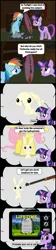 Size: 422x1891 | Tagged: angel bunny, artist:bronybyexception, beating a dead pony, derpibooru import, fluttershy, gun, hydrophobia, rabies, rainbow dash, semi-grimdark, twilight sparkle