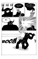 Size: 719x1112 | Tagged: artist:leon-z, comic, derpibooru import, g1, lord tirek, monochrome, oc, safe, thunderbolt