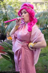 Size: 1365x2048 | Tagged: 2013, anime los angeles, artist:tiny rage cosplay, cosplay, derpibooru import, human, irl, irl human, party horn, photo, pinkie pie, safe, solo