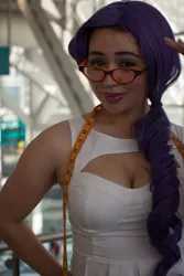 Size: 3162x4743 | Tagged: 2012, anime expo, artist:autumns-snow, convention, cosplay, derpibooru import, glasses, human, irl, irl human, measuring tape, photo, rarity, safe, solo