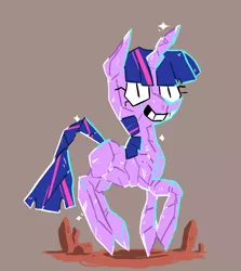 Size: 806x905 | Tagged: dead source, safe, artist:cassettepunk, deleted from derpibooru, derpibooru import, twilight sparkle, pony, unicorn, crystallized, female, mare, solo