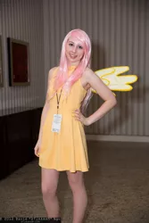 Size: 1365x2048 | Tagged: artist needed, safe, derpibooru import, fluttershy, human, cosplay, irl, irl human, momocon, photo, solo, wings