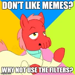 Size: 400x400 | Tagged: artist:drjavi, derpibooru import, futurama, meme, ponified, safe, solo, why not zoidberg, zoidberg