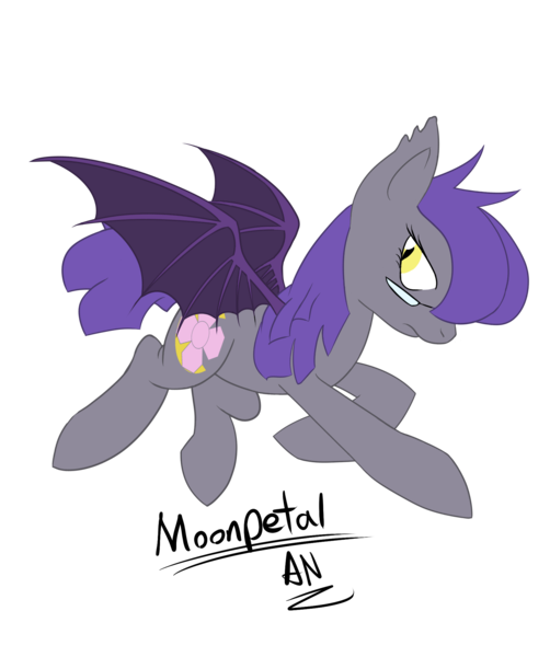 Size: 1771x2116 | Tagged: safe, artist:x6tr2ni, derpibooru import, oc, oc:moonpetal, unofficial characters only, bat pony, pony, bat pony oc, female, glasses, mare, signature, simple background, solo, spread wings, transparent background, wings