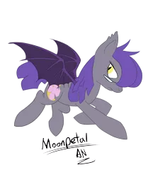 Size: 1771x2116 | Tagged: safe, artist:x6tr2ni, derpibooru import, oc, oc:moonpetal, unofficial characters only, bat pony, pony, bat pony oc, female, glasses, mare, signature, simple background, solo, spread wings, transparent background, wings