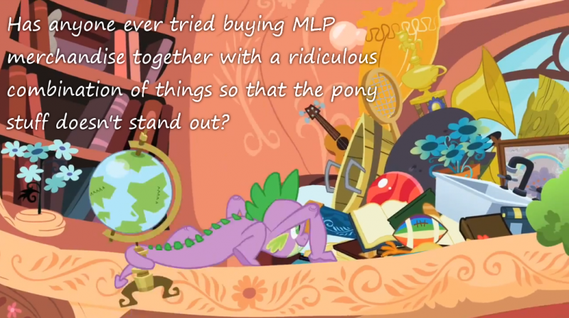 Size: 800x447 | Tagged: american football, book, bookshelf, derpibooru import, dragon, edit, edited screencap, flower, globe, greed spike, guitar, hoard, insane pony thread, male, safe, screencap, secret of my excess, sink, spike, text, trophy