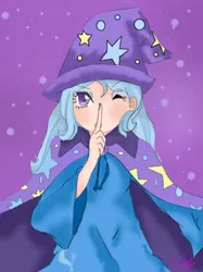 Size: 500x669 | Tagged: safe, artist:wellthat-was-pointless, derpibooru import, trixie, human, humanized, solo