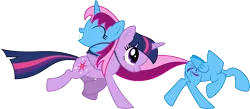 Size: 14647x6400 | Tagged: safe, artist:parclytaxel, derpibooru import, twilight sparkle, twilight sparkle (alicorn), oc, oc:parcly taxel, alicorn, headless horse, pony, albumin flask, .svg available, absurd resolution, alicorn oc, detachable head, disembodied head, headless, modular, running, simple background, story included, transparent background, vector