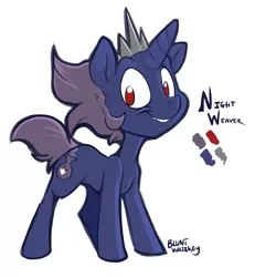 Size: 2003x2166 | Tagged: artist:bluntwhiskey, derpibooru import, oc, oc:nightweaver, offspring, parent:king sombra, parents:twibra, parent:twilight sparkle, reference sheet, safe, solo, unofficial characters only