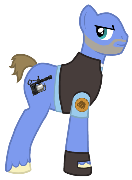 Size: 767x1041 | Tagged: safe, artist:thacrazeddoktor, derpibooru import, ponified, fanfic, heavy, solo, team fortress 2, waking nightmares