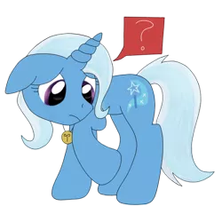 Size: 1000x962 | Tagged: safe, artist:shiverbear, derpibooru import, trixie, pony, unicorn, ask, asksadtrixie, female, jewelry, mare, necklace, raised hoof, sad, simple background, solo, transparent background, tumblr