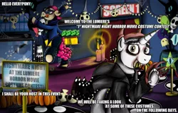 Size: 1100x702 | Tagged: artist:jamescorck, ask, clothes, cosplay, costume, derpibooru import, nightmare night, nosferatu, oc, oc:cotton bucket, oc:movie slate, orlok, safe, tumblr, unofficial characters only