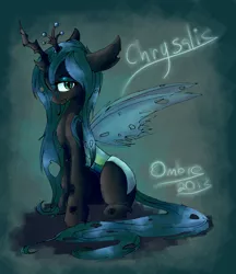 Size: 3043x3529 | Tagged: artist:musicglare, changeling, changeling queen, derpibooru import, female, queen chrysalis, safe, solo