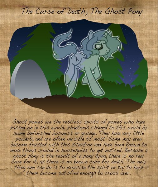 Size: 821x972 | Tagged: artist:the-clockwork-crow, derpibooru import, ghost, ghost pony, gravestone, misspelling, oc, safe, text, undead, unofficial characters only