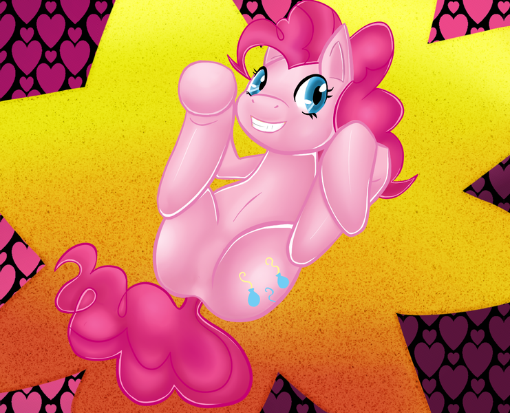 Size: 1297x1050 | Tagged: artist:stubbornstallion, derpibooru import, featureless crotch, pinkie pie, safe, solo