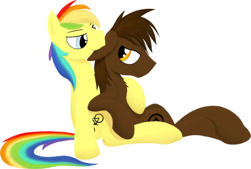 Size: 2463x1663 | Tagged: safe, artist:crusierpl, derpibooru import, oc, unofficial characters only, earth pony, pony, cuddling, gay, male, nibbling, snuggling