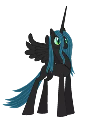 Size: 759x1052 | Tagged: safe, artist:lonewolf3878, derpibooru import, queen chrysalis, ponified, alicorn, pony, redesign, solo, species swap