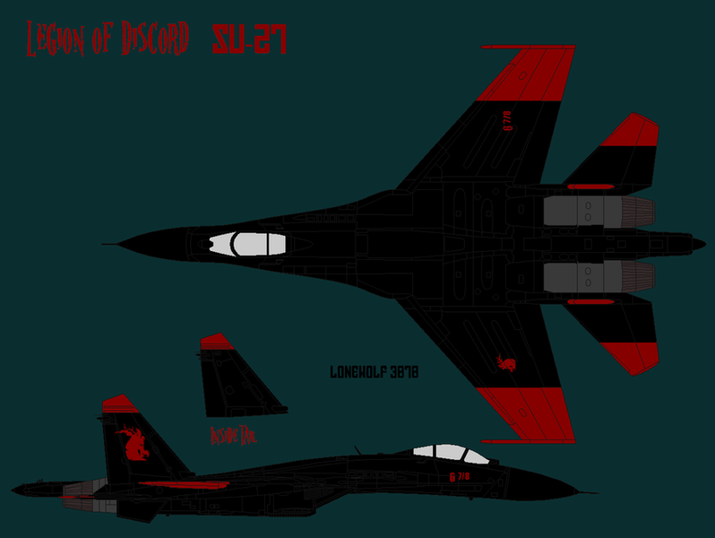 Size: 900x677 | Tagged: aircraft, air force, artist:lonewolf3878, barely pony related, derpibooru import, legion of discord, safe, sukhoi su-27 flanker