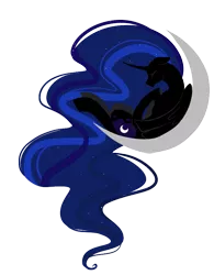 Size: 653x837 | Tagged: artist:hawkwhisker, derpibooru import, moon, nightmare moon, safe, solo