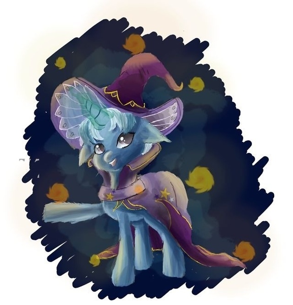 Size: 640x666 | Tagged: safe, artist:owlvortex, derpibooru import, trixie, pony, unicorn, female, magic, mare, solo