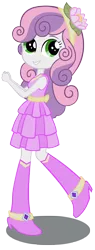 Size: 1904x5000 | Tagged: dead source, safe, artist:pinkiespartygirl, derpibooru import, sweetie belle, equestria girls, clothes, dress, simple background, solo, transparent background, vector