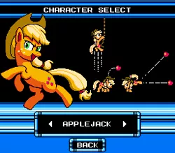 Size: 256x224 | Tagged: applejack, artist:khaomortadios, derpibooru import, game, megaman, megapony, pixel art, safe