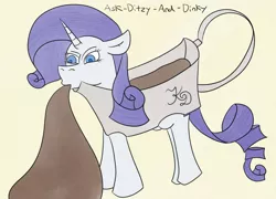 Size: 2000x1440 | Tagged: safe, artist:crystaldragonness, derpibooru import, rarity, pony, unicorn, gravy boat, solo, wat