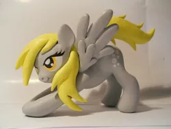 Size: 4320x3240 | Tagged: safe, artist:earthenpony, derpibooru import, derpy hooves, pegasus, pony, exploitable meme, female, iwtcird, mare, meme, scrunchy face, sculpture, solo