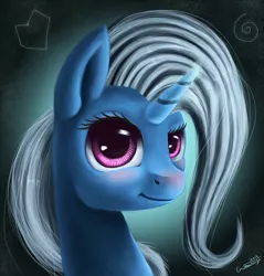 Size: 850x890 | Tagged: safe, artist:gusteaureeze, derpibooru import, trixie, pony, unicorn, female, mare, smiling, solo