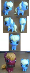 Size: 474x1161 | Tagged: safe, artist:ponymonster, derpibooru import, big macintosh, derpy hooves, earth pony, pony, chibi, figurine, male, stallion