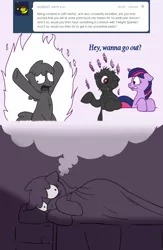 Size: 761x1169 | Tagged: artist:skoon, ask, ask berry punch, bed, berry punch, berryshine, derpibooru import, dream, safe, tumblr, twilight sparkle