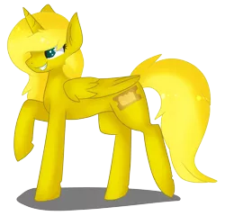Size: 3173x3044 | Tagged: safe, artist:oddends, derpibooru import, oc, oc:ticket, unofficial characters only, alicorn, pony, alicorn oc, simple background, solo, transparent background