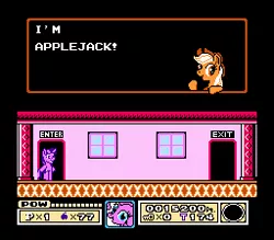 Size: 256x224 | Tagged: applejack, artist:etech, artist:herooftime1000, derpibooru import, hack, nintendo, nintendo entertainment system, pinkie pie, rom hack, safe, tiny toon adventures, twilight sparkle