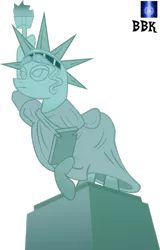 Size: 714x1117 | Tagged: artist:bb-k, artist:sircxyrtyx, derpibooru import, flipped, ponified, safe, simple background, statue of liberty, transparent background, united states