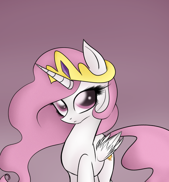 Size: 1000x1080 | Tagged: artist:wubcakeva, derpibooru import, pink-mane celestia, princess celestia, safe, solo, younger