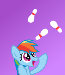 Size: 213x244 | Tagged: artist:the-ross, bowling pin, derpibooru import, juggling, rainbow dash, safe, solo