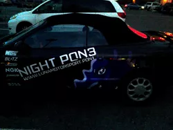 Size: 2048x1536 | Tagged: safe, derpibooru import, princess luna, car, irl, itasha, photo