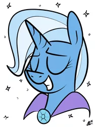 Size: 1200x1600 | Tagged: safe, artist:alexsalinasiii, derpibooru import, edit, editor:vb, trixie, pony, unicorn, female, mare, smiling, solo