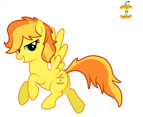 Size: 569x465 | Tagged: artist:unoriginai, cutie mark, derpibooru import, oc, offspring, parent:braeburn, parent:spitfire, parents:spitburn, safe, solo, unofficial characters only