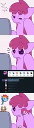 Size: 600x2191 | Tagged: applejack, artist:skoon, ask, ask berry punch, berry punch, berryshine, blob, chubbie, computer, derpibooru import, fluttershy, pinkie pie, rainbow dash, safe