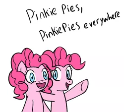 Size: 670x606 | Tagged: artist:haxorus31, derpibooru import, duality, fun fun fun, pinkie pie, safe, x x everywhere