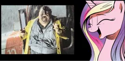 Size: 1042x509 | Tagged: cadance laughs at your misery, dennis nedry, derpibooru import, exploitable meme, jurassic park, meme, obligatory pony, princess cadance, semi-grimdark, spit