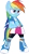 Size: 2255x4218 | Tagged: safe, artist:hoodie-stalker, derpibooru import, rainbow dash, earth pony, pony, equestria girls, bipedal, clothes, earth pony rainbow dash, equestria girls outfit, female, hoodie, mare, shoes, simple background, skirt, sneakers, solo, standing, transparent background, wingless