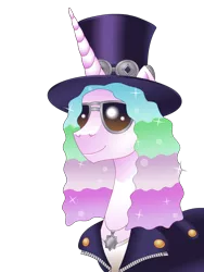 Size: 768x1024 | Tagged: artist:vikvanhazel, clothes, costume, derpibooru import, guns n roses, nightmare night, princess celestia, safe, slash, solo