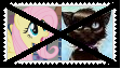 Size: 112x64 | Tagged: anti-shipping, artist:soramario77, derpibooru import, deviantart, deviantart stamp, flutterscourge, fluttershy, safe, scourge, stamp, warrior cats