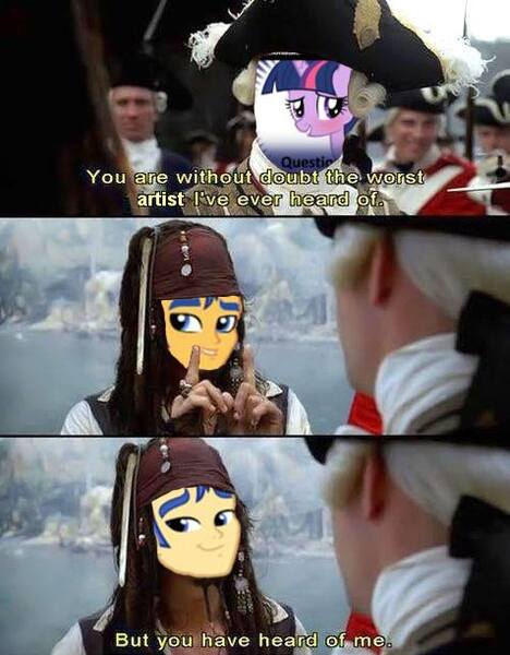 Size: 477x611 | Tagged: safe, derpibooru import, flash sentry, derpibooru, equestria girls, comic, exploitable meme, flash sentry savior of the universe, flashface, jack sparrow, meme, meta, pirates of the caribbean, spoilered image joke