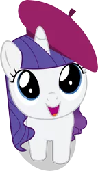 Size: 4658x8141 | Tagged: absurd resolution, artist:lazypixel, beatnik rarity, beret, clothes, derpibooru import, filly, hat, rarity, safe, simple background, solo, transparent background, vector