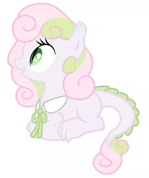 Size: 383x457 | Tagged: artist:unoriginai, derpibooru import, dracony, hybrid, interspecies offspring, oc, oc:allegro, offspring, parent:spike, parents:spikebelle, parent:sweetie belle, safe, solo, unofficial characters only