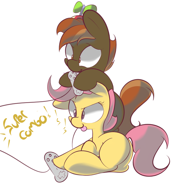 Size: 3000x3000 | Tagged: artist:turtlefarminguy, button mash, derpibooru import, not scootaloo, playing, plot, safe, video game